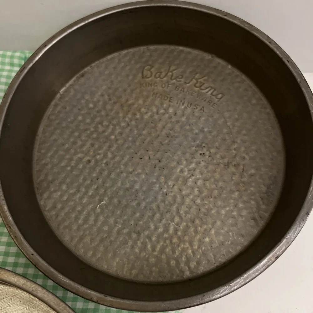 Set of 3 Bake King King of Bakeware 8.5 Inch Round Cake Pans USA‎ Vintage